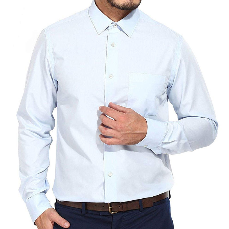 BLACKBERRYS MEN&#39;S SKY BLUE SLIM FIT SHIRT